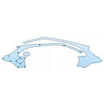 PAINT PROTECTION KIT - 2019 PORSCHE CAYENNE TURBO FULL DOORS (WRAPPED EDGES) - PRECUT PPF CLEAR BRA WRAP