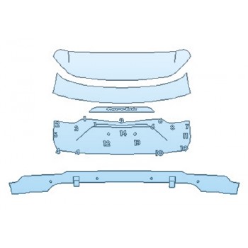 PAINT PROTECTION KIT - 2020 PORSCHE CAYENNE TURBO FULL TRUNK - PRECUT PPF CLEAR BRA WRAP