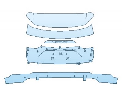 PAINT PROTECTION KIT - 2020 PORSCHE CAYENNE TURBO FULL TRUNK - PRECUT PPF CLEAR BRA WRAP