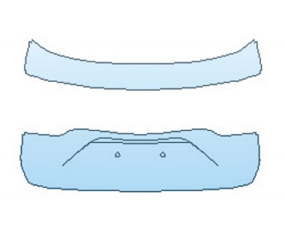 PAINT PROTECTION KIT - 2020 PORSCHE CAYENNE TURBO FULL TRUNK (WRAPPED EDGES) - PRECUT PPF CLEAR BRA WRAP