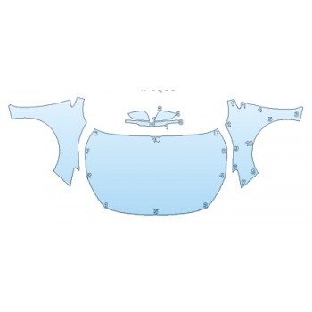 PAINT PROTECTION KIT - 2020 SUBARU IMPREZA 2 FULL HOOD FENDERS MIRRORS - PRECUT PPF CLEAR BRA WRAP