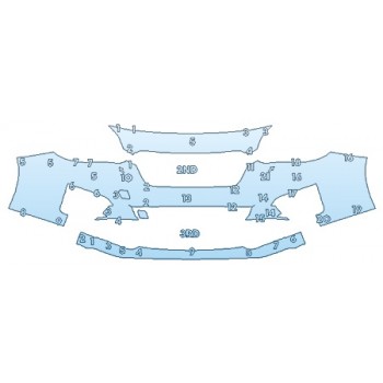 PAINT PROTECTION KIT - 2020 SUBARU IMPREZA 2 BUMPER - PRECUT PPF CLEAR BRA WRAP