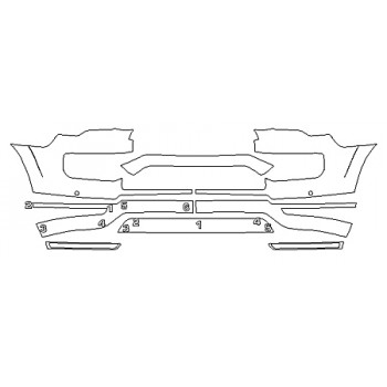 2019 TOYOTA 4RUNNER LIMITED_NIGHTSHADE Bumper with sensors (2 Piece)