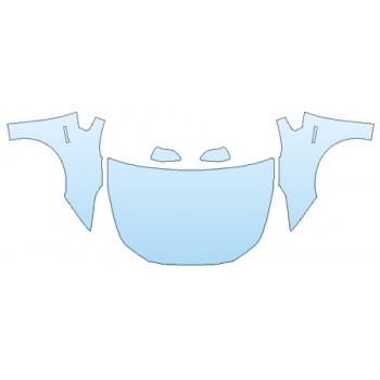 Precut PPF Kit – Clear Bra Paint Protection Film PAINT PROTECTION KIT - 2019 TOYOTA PRIUS L FULL HOOD (WRAPPED EDGES) FENDERS MIRRORS - PRECUT PPF CLEAR BRA WRAP