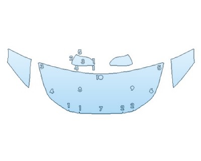 Precut PPF Kit – Clear Bra Paint Protection Film PAINT PROTECTION KIT - 2020 TOYOTA PRIUS L HOOD (24 INCH WRAPPED EDGES) FENDERS MIRRORS - PRECUT PPF CLEAR BRA WRAP