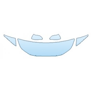 PAINT PROTECTION KIT - 2020 TOYOTA PRIUS L HOOD (18 INCH WRAPPED EDGES) FENDERS MIRRORS - PRECUT PPF CLEAR BRA WRAP