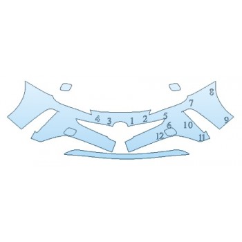 PAINT PROTECTION KIT - 2019 TOYOTA PRIUS L BUMPER (2 PIECE) - PRECUT PPF CLEAR BRA WRAP