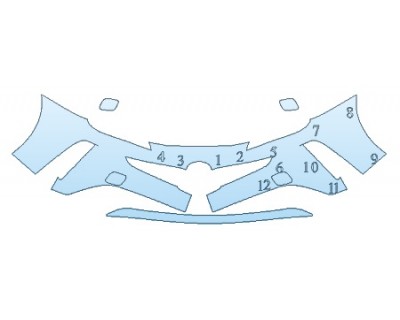 Precut PPF Kit – Clear Bra Paint Protection Film PAINT PROTECTION KIT - 2020 TOYOTA PRIUS L BUMPER (2 PIECE) - PRECUT PPF CLEAR BRA WRAP