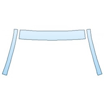 PAINT PROTECTION KIT - 2019 TOYOTA PRIUS LE ROOF A-PILLARS - PRECUT PPF CLEAR BRA WRAP