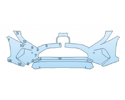 PAINT PROTECTION KIT - 2020 TOYOTA RAV4 LIMITED BUMPER (36 IN) - PRECUT PPF CLEAR BRA WRAP
