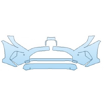 Precut PPF Kit – Clear Bra Paint Protection Film PAINT PROTECTION KIT - 2020 TOYOTA RAV4 LIMITED BUMPER (36 IN WRAPPED EDGES) - PRECUT PPF CLEAR BRA WRAP