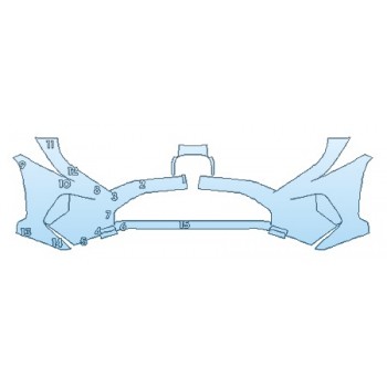 PAINT PROTECTION KIT - 2020 TOYOTA RAV4 XLE BUMPER (36 IN) - PRECUT PPF CLEAR BRA WRAP
