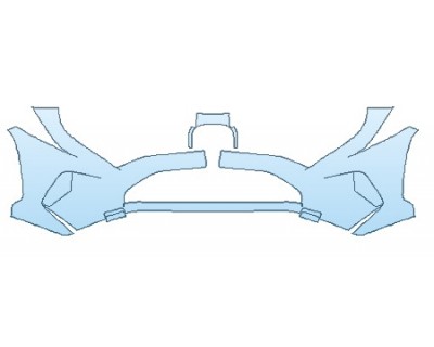 PAINT PROTECTION KIT - 2020 TOYOTA RAV4 XLE BUMPER (36 IN WRAPPED EDGES) - PRECUT PPF CLEAR BRA WRAP