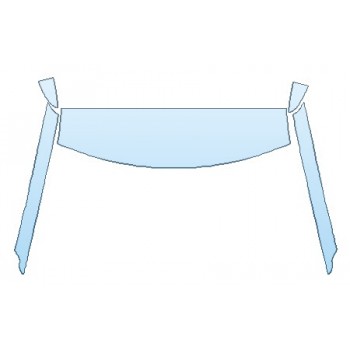 PAINT PROTECTION KIT - 2020 KIA SOUL LX ROOF A-PILLARS - PRECUT PPF CLEAR BRA WRAP