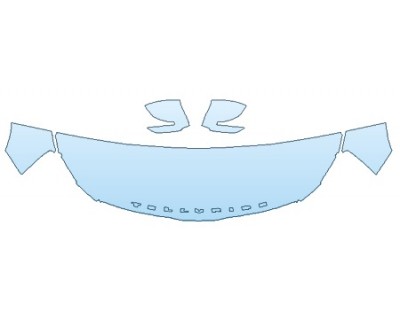 PAINT PROTECTION KIT - 2020 KIA TELLURIDE EX HOOD (24 INCH WRAPPED EDGES) FENDERS MIRRORS - PRECUT PPF CLEAR BRA WRAP