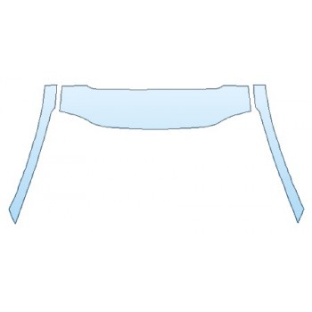 PAINT PROTECTION KIT - 2020 KIA TELLURIDE EX ROOF A-PILLARS - PRECUT PPF CLEAR BRA WRAP