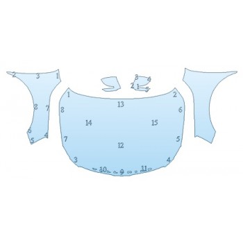 Precut PPF Kit – Clear Bra Paint Protection Film PAINT PROTECTION KIT - 2020 KIA TELLURIDE S FULL HOOD FENDERS MIRRORS - PRECUT PPF CLEAR BRA WRAP