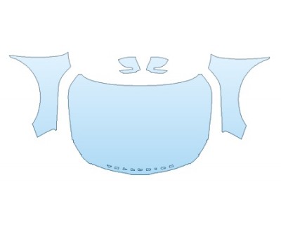 PAINT PROTECTION KIT - 2020 KIA TELLURIDE S FULL HOOD (WRAPPED EDGES) FENDERS MIRRORS - PRECUT PPF CLEAR BRA WRAP