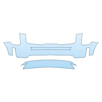 PAINT PROTECTION KIT - 2020 KIA TELLURIDE S BUMPER (WRAPPED EDGES) - PRECUT PPF CLEAR BRA WRAP