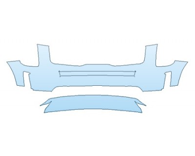 PAINT PROTECTION KIT - 2020 KIA TELLURIDE S BUMPER (WRAPPED EDGES) - PRECUT PPF CLEAR BRA WRAP