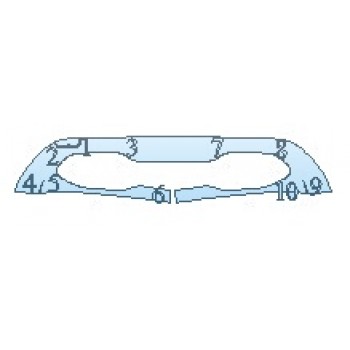 PAINT PROTECTION KIT - 2020 MERCEDES GLE-CLASS_SUV GLE450 LOWER FRONT BUMPER (CHROME) - PRECUT PPF CLEAR BRA WRAP