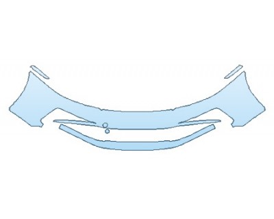 PAINT PROTECTION KIT - 2020 PORSCHE 911_CARRERA_4 S BUMPER (WRAPPED EDGES) - PRECUT PPF CLEAR BRA WRAP