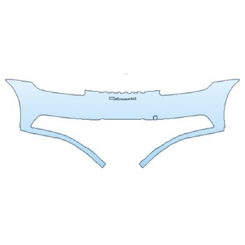 PAINT PROTECTION KIT - 2020 PORSCHE 911_CARRERA_4 S REAR BUMPER (1 PIECE WRAPPED EDGES NO SENSORS) - PRECUT PPF CLEAR BRA WRAP