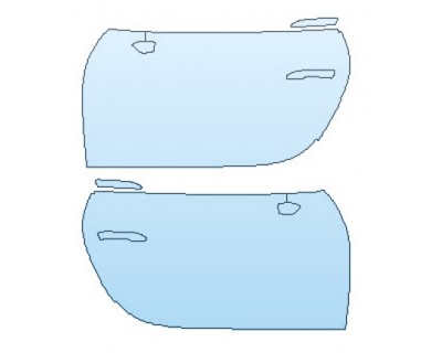 PAINT PROTECTION KIT - 2020 PORSCHE 911_CARRERA_4 S FULL DOORS (WRAPPED EDGES) - PRECUT PPF CLEAR BRA WRAP