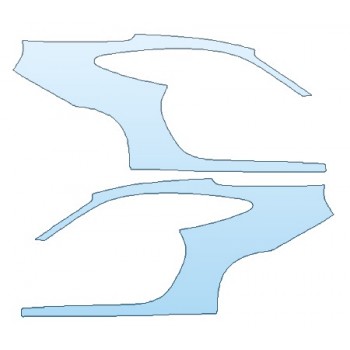 PAINT PROTECTION KIT - 2020 PORSCHE 911_CARRERA_4 S FULL REAR QUARTERS (WRAPPED EDGES) - PRECUT PPF CLEAR BRA WRAP