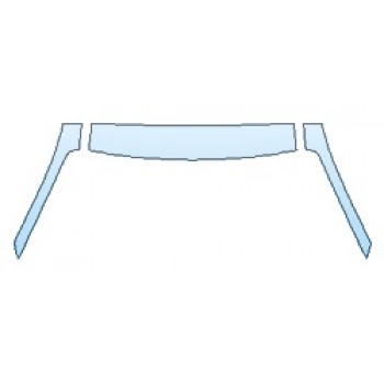 PAINT PROTECTION KIT - 2020 PORSCHE 911_CARRERA_4 S ROOF A-PILLARS - PRECUT PPF CLEAR BRA WRAP