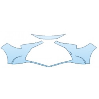 PAINT PROTECTION KIT - 2020 TOYOTA COROLLA XLE BUMPER (3 PIECE) - PRECUT PPF CLEAR BRA WRAP