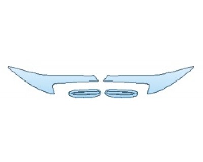 PAINT PROTECTION KIT - 2020 TOYOTA COROLLA XSE HEADLIGHTS FOG LIGHTS - PRECUT PPF CLEAR BRA WRAP