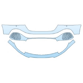 2024 ASTON MARTIN RAPIDE E Bumper (Wrapped Edges) - PRECUT PPF CLEAR BRA WRAP