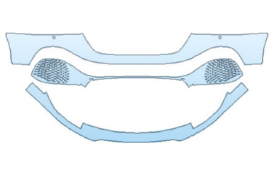 Precut PPF Kit – Clear Bra Paint Protection Film 2026 ASTON MARTIN RAPIDE E Bumper (Wrapped Edges) - PRECUT PPF CLEAR BRA WRAP