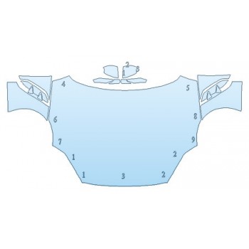 PAINT PROTECTION KIT - 2020 BMW Z4 SDRIVE M40I M-SPORT FULL HOOD FENDERS MIRRORS - INVISIBLEMASK - 3M PAINT PROTECTION