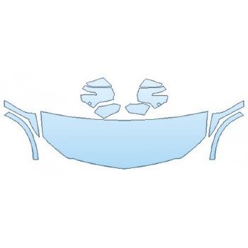 PAINT PROTECTION KIT - 2020 CADILLAC XT6 LUXURY PREMIUM HOOD(24 INCH) FENDERS MIRRORS - INVISIBLEMASK - 3M PAINT PROTECTION