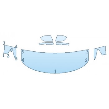 PAINT PROTECTION KIT - 2020 FORD EXPLORER LIMITED HOOD(24 INCH) FENDERS MIRRORS - INVISIBLEMASK - 3M PAINT PROTECTION