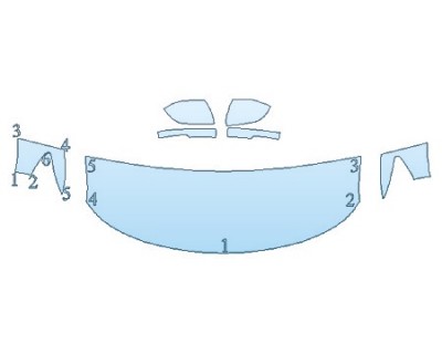 PAINT PROTECTION KIT - 2020 FORD EXPLORER LIMITED HOOD(24 INCH) FENDERS MIRRORS - INVISIBLEMASK - 3M PAINT PROTECTION