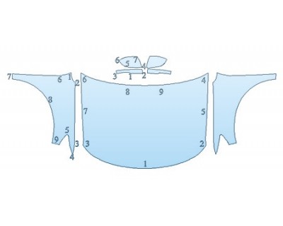 PAINT PROTECTION KIT - 2020 FORD EXPLORER PLATINUM FULL HOOD FENDERS MIRRORS - INVISIBLEMASK - 3M PAINT PROTECTION