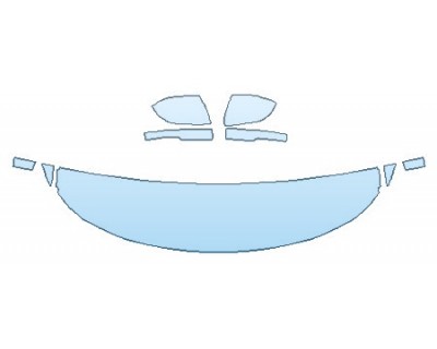 PAINT PROTECTION KIT - 2020 FORD EXPLORER PLATINUM HOOD(18 INCH WRAPPED EDGES) FENDERS MIRRORS - INVISIBLEMASK - 3M PAINT PROTECTION