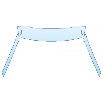 PAINT PROTECTION KIT - 2020 FORD EXPLORER PLATINUM ROOF A-PILLARS (SUNROOF) - INVISIBLEMASK - 3M PAINT PROTECTION