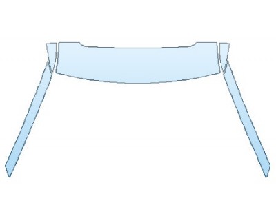 PAINT PROTECTION KIT - 2020 FORD EXPLORER PLATINUM ROOF A-PILLARS (SUNROOF) - INVISIBLEMASK - 3M PAINT PROTECTION