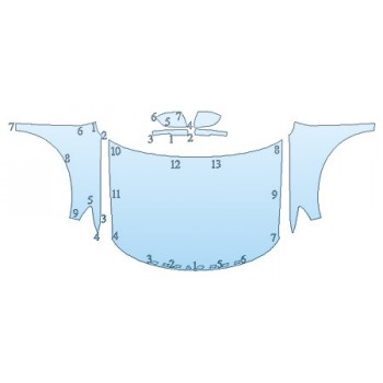 Precut PPF Kit – Clear Bra Paint Protection Film PAINT PROTECTION KIT - 2020 FORD EXPLORER ST FULL HOOD FENDERS MIRRORS - INVISIBLEMASK - 3M PAINT PROTECTION