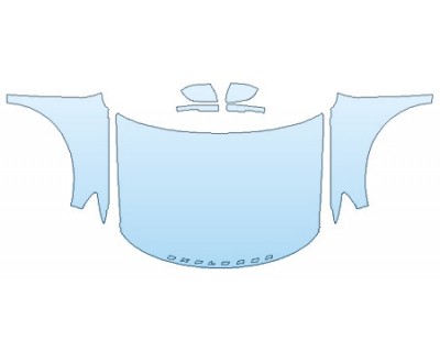 PAINT PROTECTION KIT - 2020 FORD EXPLORER ST FULL HOOD (WRAPPED EDGES) FENDERS MIRRORS - INVISIBLEMASK - 3M PAINT PROTECTION