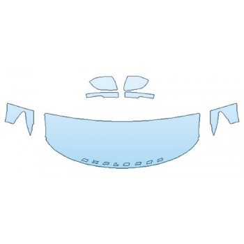 Precut PPF Kit – Clear Bra Paint Protection Film PAINT PROTECTION KIT - 2020 FORD EXPLORER ST HOOD(24 INCH WRAPPED EDGES) FENDERS MIRRORS - INVISIBLEMASK - 3M PAINT PROTECTION