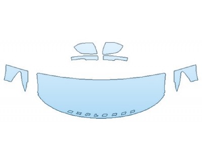 PAINT PROTECTION KIT - 2020 FORD EXPLORER ST HOOD(24 INCH WRAPPED EDGES) FENDERS MIRRORS - INVISIBLEMASK - 3M PAINT PROTECTION