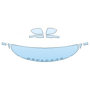 PAINT PROTECTION KIT - 2020 FORD EXPLORER ST HOOD(18 INCH) FENDERS MIRRORS - INVISIBLEMASK - 3M PAINT PROTECTION