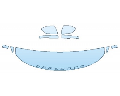 PAINT PROTECTION KIT - 2020 FORD EXPLORER ST HOOD(18 INCH) FENDERS MIRRORS - INVISIBLEMASK - 3M PAINT PROTECTION