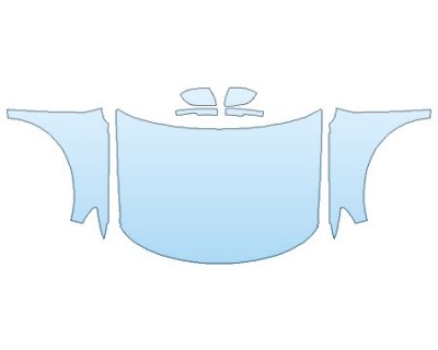 PAINT PROTECTION KIT - 2020 FORD EXPLORER XLT FULL HOOD (WRAPPED EDGES) FENDERS MIRRORS - INVISIBLEMASK - 3M PAINT PROTECTION