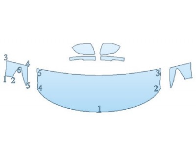 PAINT PROTECTION KIT - 2020 FORD EXPLORER XLT HOOD(24 INCH) FENDERS MIRRORS - INVISIBLEMASK - 3M PAINT PROTECTION